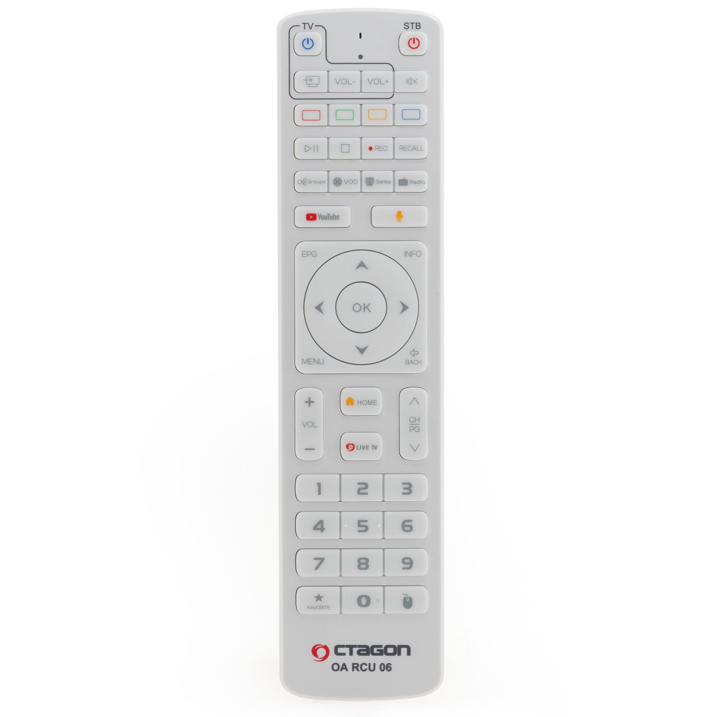 Octagon SPIRIT 4K UHD HDR10+ ANDROID TV IPTV OTT MEDIA STREAMING BOX 5G WiFi BLUETOOTH Weiss