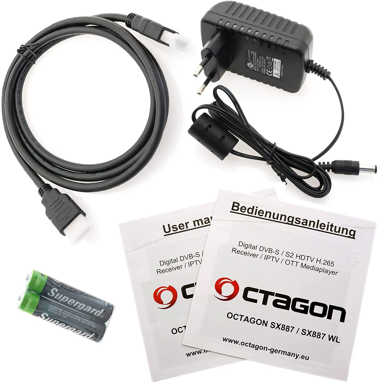 Octagon SX887 HD IP HDMI USB H.265 Stalker IPTV Receiver Schwarz