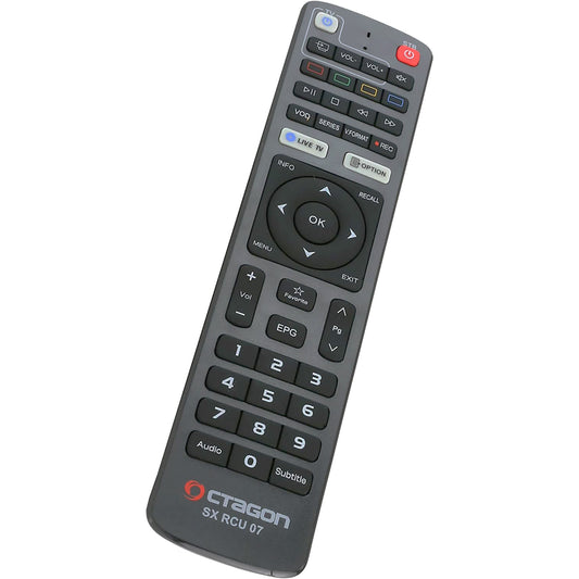 Octagon Fernbedienung SX RCU 07 Original Fernbedienung (neues Modell) für SX887, SX888, SX889, SX988, SFX6008, IP HD, IP8 4K