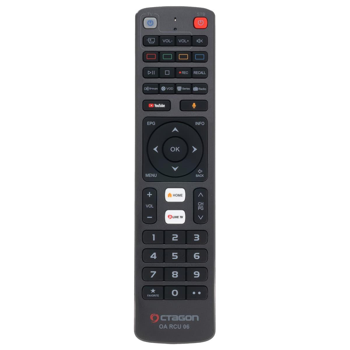 Octagon Fernbedienung OA RCU 06 (Bluetooth RCU für Octagon SPIRIT / SPIRIT PRO)