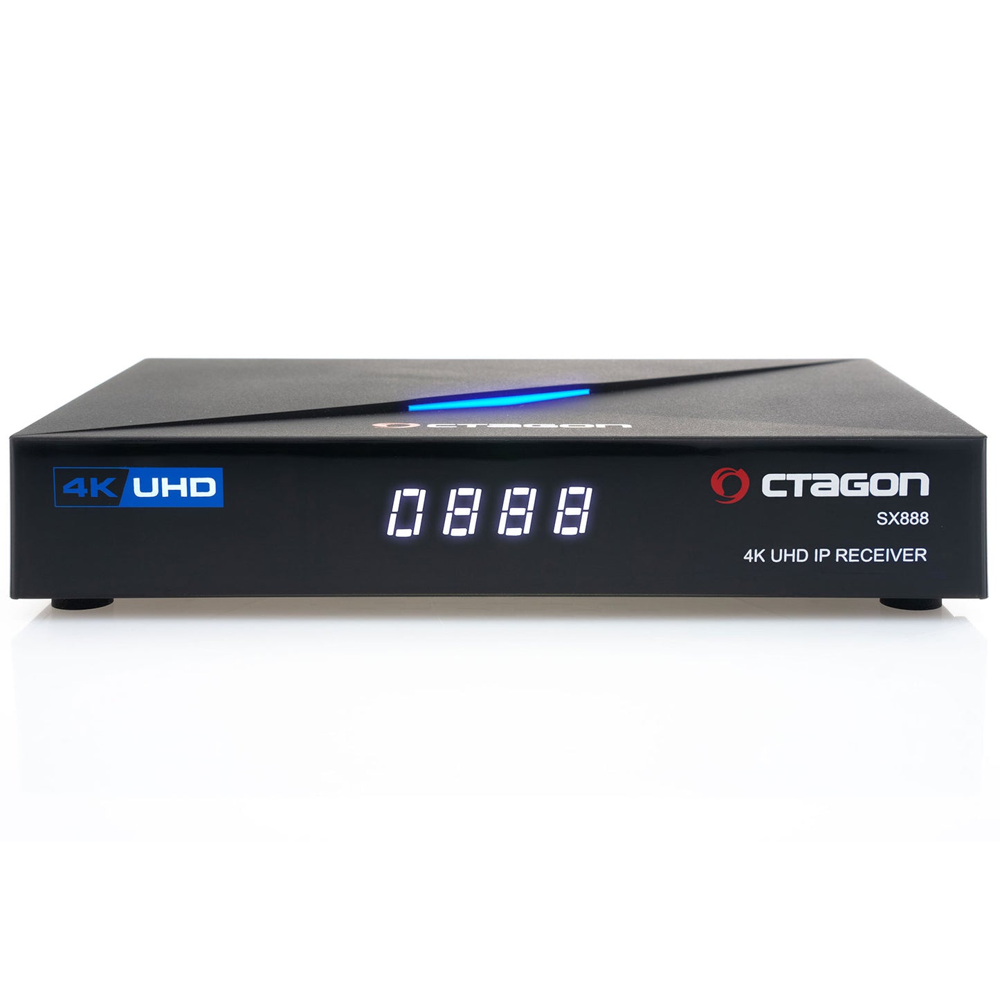 Octagon SX888 4K V2 Ultra HD IP HDMI USB H.265 Stalker IPTV Receiver Schwarz