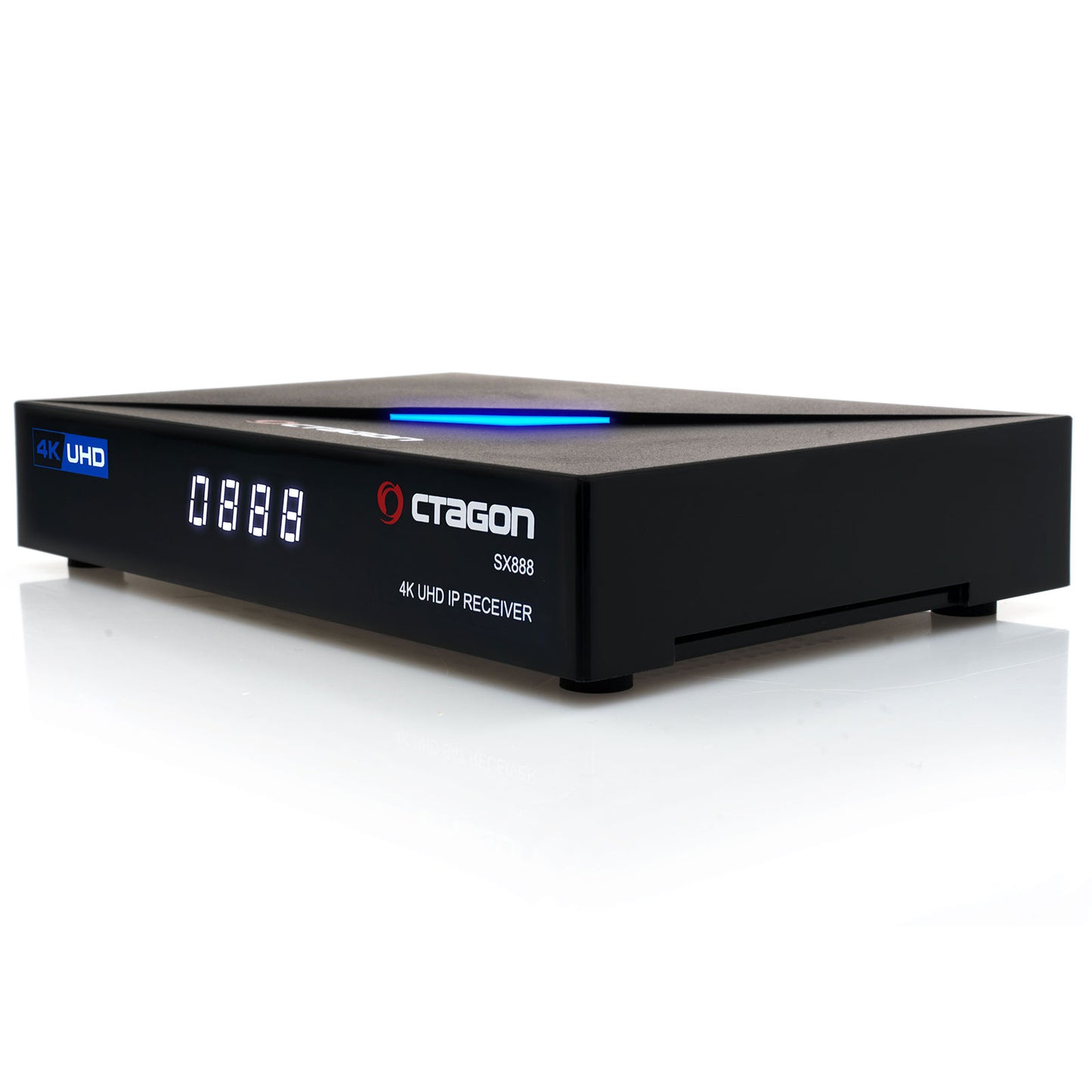 Octagon SX888 4K V2 Ultra HD IP HDMI USB H.265 Stalker IPTV Receiver Schwarz