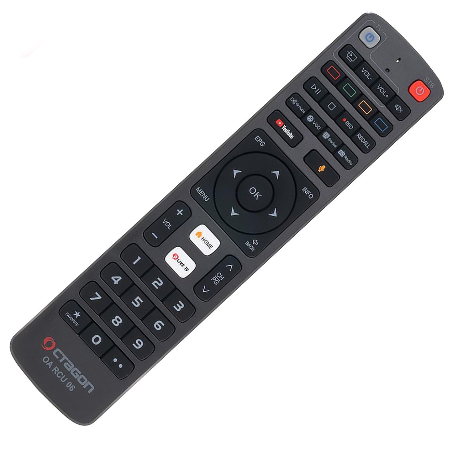Octagon Fernbedienung OA RCU 06 (Bluetooth RCU für Octagon SPIRIT / SPIRIT PRO)