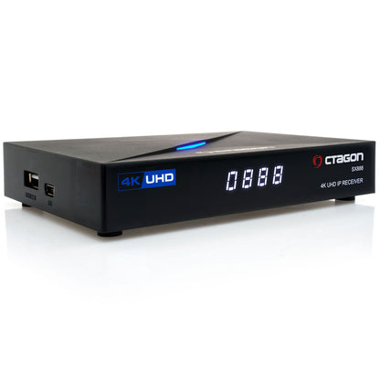 Octagon SX888 4K V2 Ultra HD IP HDMI USB H.265 Stalker IPTV Receiver Schwarz