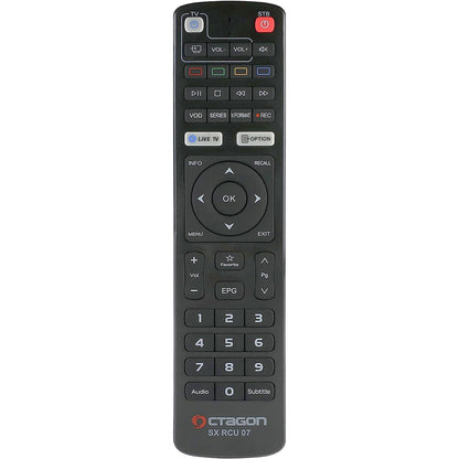 Octagon Fernbedienung SX RCU 07 Original Fernbedienung (neues Modell) für SX887, SX888, SX889, SX988, SFX6008, IP HD, IP8 4K