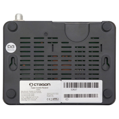 Octagon SX87 HD H.265 S2+IP Receiver Dual Core ARM Cortex-A7 Dual