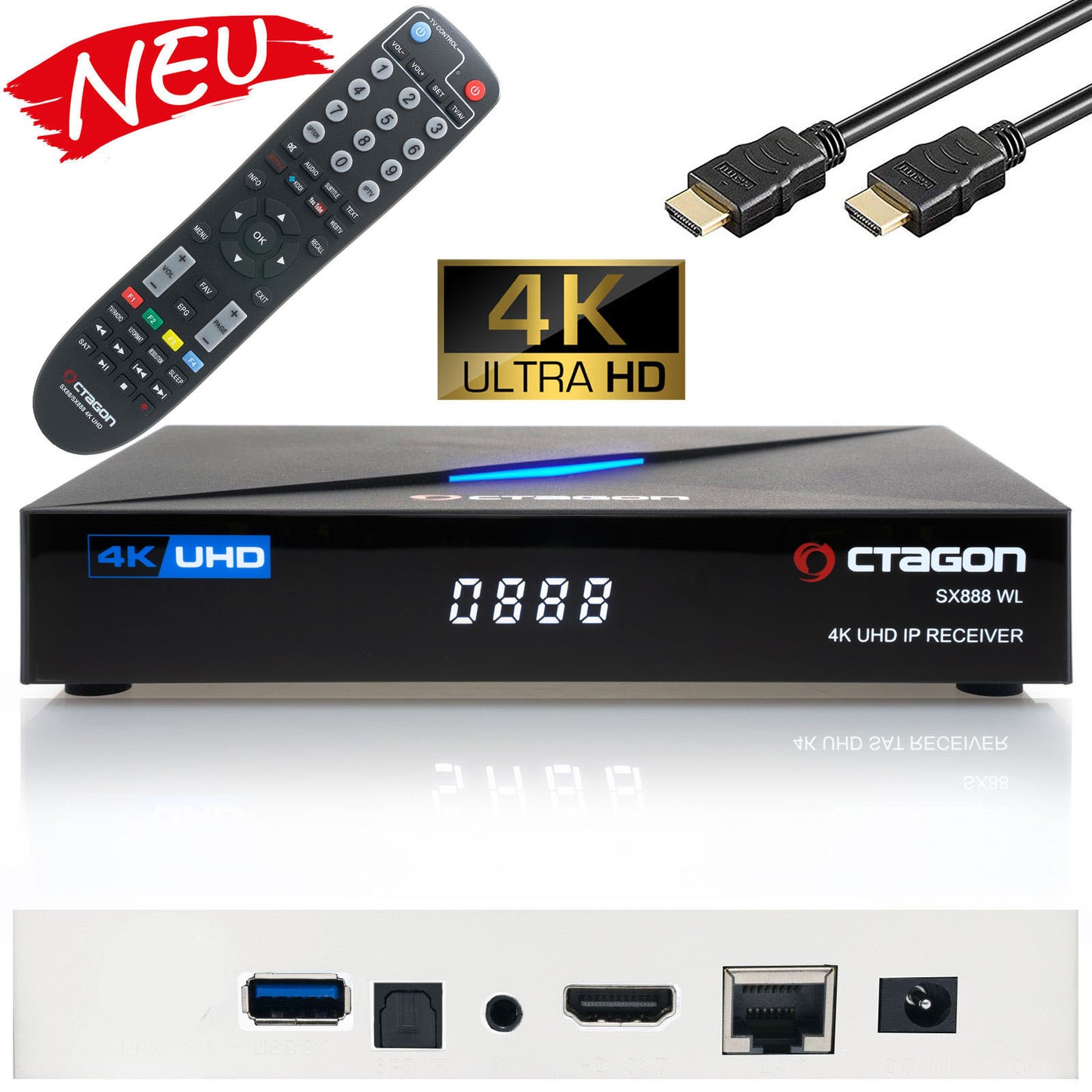 Octagon SX888 4K V2 WL 5G IPTV Receiver