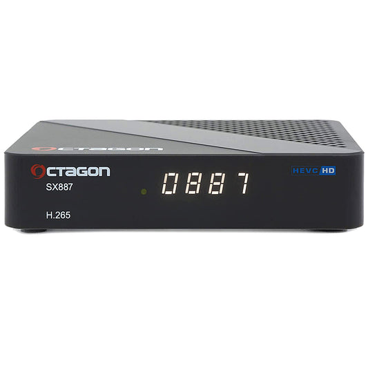 Octagon SX887 HD IP HDMI USB H.265 Stalker IPTV Receiver Schwarz